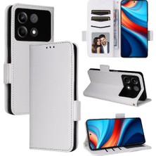 MY Boutique1 Xiaomi Poco X6 Neo 5g Pu Deri Cüzdan Kart Yuvaları Tutucu Yan (Yurt Dışından)