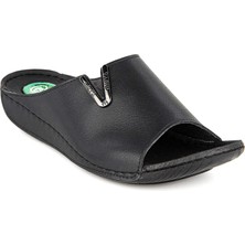 Muya Mena Anatomik Topuk Dikeni Kadın Terlik Siyah