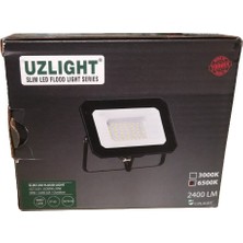 Uzlight 30W Slım LED Mini Projektör 6500K Beyaz Işık