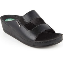 Muya Panna Anatomik Topuk Dikeni Kadın Terlik Siyah