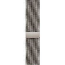 Megafox Teknoloji Apple Watch Uyumlu Kordon Hasır Metal Mıknatıs Kayış, Starligh