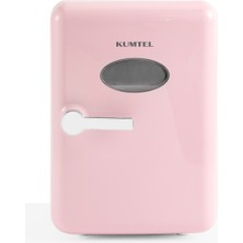 Kumtel Pembe Mini İçecek ve Kozmetik Buzdolabı