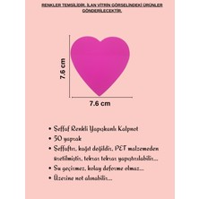 Ezoshop Şeffaf Renkli Postit Yapışkan Post-It Not Kağıdı Kalpnot 8