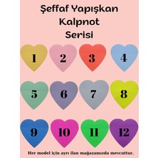 Ezoshop Şeffaf Renkli Postit Yapışkan Post-It Not Kağıdı Kalpnot 8