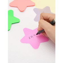 Ezoshop Şeffaf Renkli Postit Yapışkan Post-It Not Kağıdı Yıldıznot 2