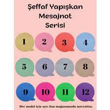 Ezoshop Şeffaf Renkli Postit Yapışkan Post-It Not Kağıdı Mesajnot 12
