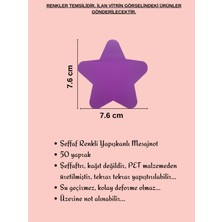 Ezoshop Şeffaf Renkli Postit Yapışkan Post-It Not Kağıdı Yıldıznot 11