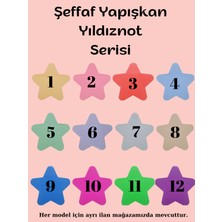Ezoshop Şeffaf Renkli Postit Yapışkan Post-It Not Kağıdı Yıldıznot 3