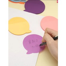 Ezoshop Şeffaf Renkli Postit Yapışkan Post-It Not Kağıdı Mesajnot 6