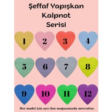 Ezoshop Şeffaf Renkli Postit Yapışkan Post-It Not Kağıdı Kalpnot 6