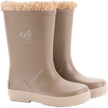 Igor İgor Splash DK Borreguito Kürklü Çocuk Yağmur Çizme Sütlü Kahve W10293-256