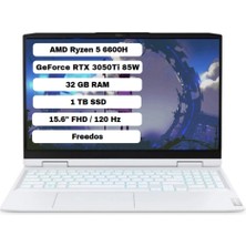 Lenovo Ideapad Gaming 3 15ARH7 Amd Ryzen 5 6600H 32GB 1tb SSD Rtx 3050TI Freedos 15.6'' Fhd Taşınabilir Bilgisayar 82SB00X8TX32