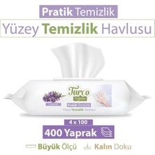 Baby Turco Yüzey Temizlik Havlusu Lavanta 100X4 Adet