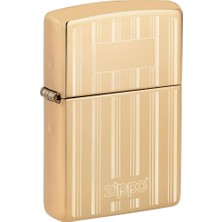 Zippo High Polish Brass Stripe Dizayn Çakmak