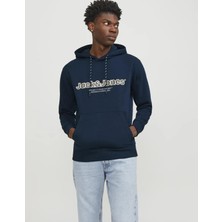 Jack & Jones 12246802 Orıgınals Yazılı Kapusonlu Sardonlu Sweatshırt