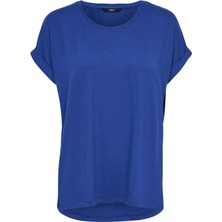 Only 15106662 Acık Yaka Kol Katlamalı Kısa Kol T-Shirt