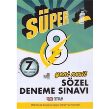 Nitelik Yayınları 8. Sınıf Süper Yeni Nesil Sayısal & Sözel 7 Deneme Sınavı Set