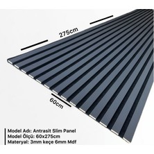 Hexagon Antrasit Slim Panel 60CM