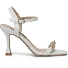 Nine West Davıdson 4fx Kırık Beyaz Kadın Topuklu Sandalet
