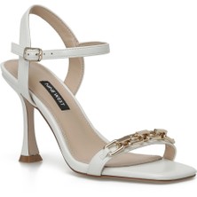 Nine West Davıdson 4fx Kırık Beyaz Kadın Topuklu Sandalet