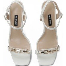 Nine West Davıdson 4fx Kırık Beyaz Kadın Topuklu Sandalet