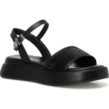 Nine West Vallerıa 4fx Siyah Kadın Kalın Taban Sandalet