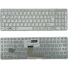 Notespare Toshiba ile Uyumlu Satellite C55-C-11J, C55-C-11R, C55-C-12E, C55-C-13E Notebook Klavye Beyaz Tr