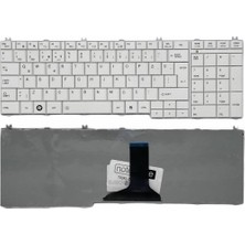 Notespare Toshiba ile Uyumlu Satellite C660-2TK, C660-2TL, C660-2TM, C660-2TU Notebook Klavye Beyaz Tr