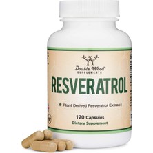 Double Wood Resveratrol 500MG 120 Capsul (Resveratrol Polygonum Root Extract Providing 50% Trans Resveratrol)