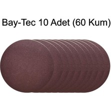 Bay-Tec Cırt Zımpara 60 Kum 115 mm 10 Adet