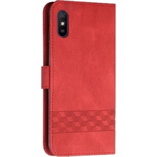 Mellow Shop Kullanışlı Stand Özelliği ile Xiaomi Redmi 9A Cüzdan Kılıf Pu Deri Kart Kapağı ile Uyumlu (Yurt Dışından)