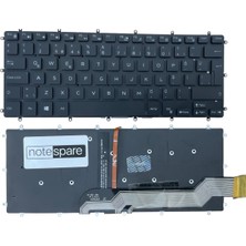 Notespare Dell ile Uyumlu Latitude 3379 2-In-1 Işıklı Klavye Siyah Tr Büyük Enter Versiyon