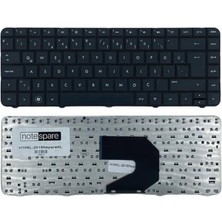 Notespare Hp ile Uyumlu Pavilion G6-1201ET (A9J05EA), G6-1201ST (QJ302EA) Notebook Klavye Siyah Tr
