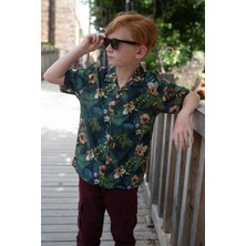 Jacklions Jack Lions Erkek Çocuk Gömlek Çiçek Desenli Düğmeli 5-14 Yaş, Karışık Renk