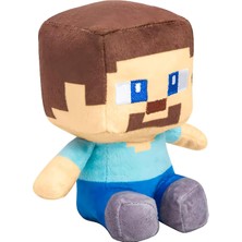 Ithal Kumaş Minecraft Anime Stil Steve 2 Karakter Figür Peluş Oyuncak Uyku & Oyun Arkadaşı 25 Cm.