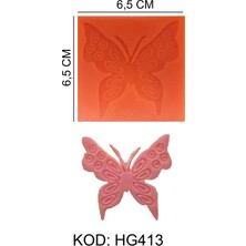 Depposite Motifli Kelebek Figürlü Gıda Silikon Kalıbı