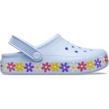 Crocs 209061-4NS Off Court Daısy Clog K Blue Calcıte Çocuk Sandalet