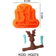 Depposite Geyik Figürlü Gıda Silikon Kalıbı