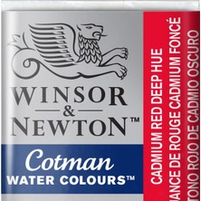 Winsor & Newton Sulu Boya Yarım Tablet Cadmium Red Deep Hue 098