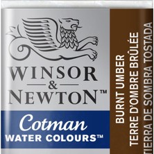 Cotman Sulu Boya Yarım Tablet Burnt Umber 076