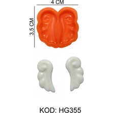 Depposite Melek Kanadı Figürlü Gıda Silikon Kalıbı