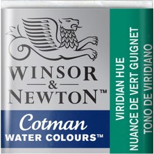 Winsor & Newton Cotman Sulu Boya Yarım Tablet Viridian Hue 696