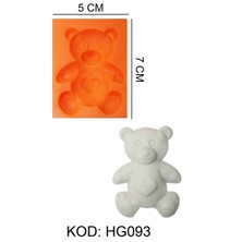 Depposite Ayıcık Figürlü Gıda Silikon Kalıbı