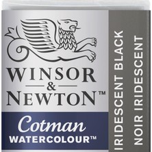 Winsor & Newton Cotman Sulu Boya Yarım Tablet Iridescent Black 473 S.2