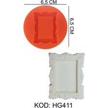 Depposite Kare Çerçeve Figürlü Gıda Silikon Kalıbı