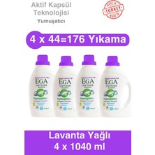 Ega Aktif Kapsül Teknolojili Lavanta Çamaşır Yumuşatıcısı 4 x 1040 ml