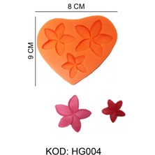 Depposite 3’lü Çiçek Figürlü Gıda Silikon Kalıbı