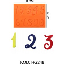 Depposite Harf-Rakam Figürlü Gıda Silikon Kalıbı