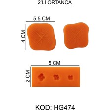 Depposite 2’li Ortanca Figürlü Gıda Silikon Kalıbı