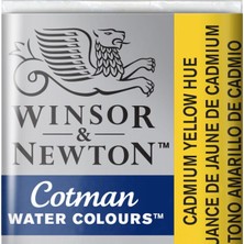 Winsor & Newton Cotman Sulu Boya Yarım Tablet Cadmium Yellow Hue 109